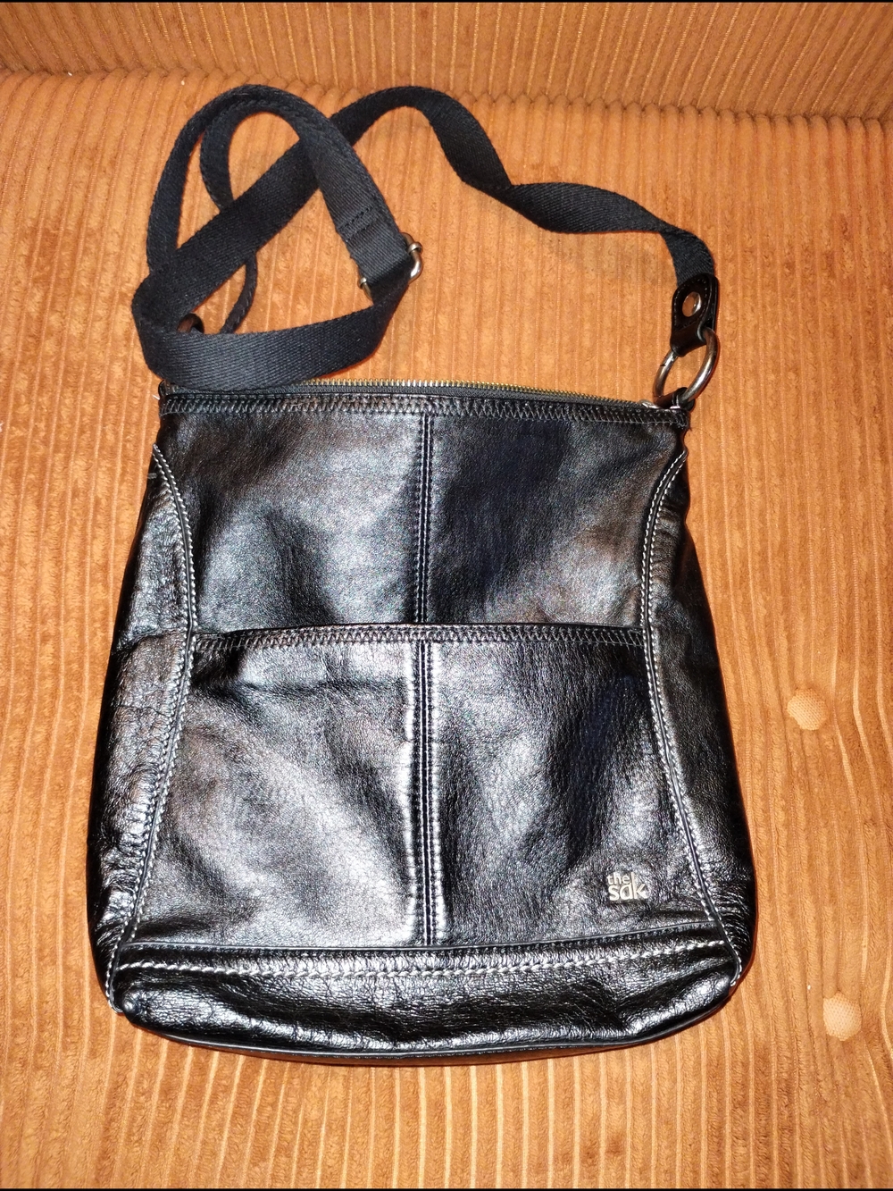 The Sak Black Leather Crossbody